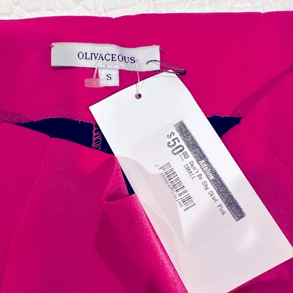 NWT Hot Pink Mini Skirt - Picture 3 of 5
